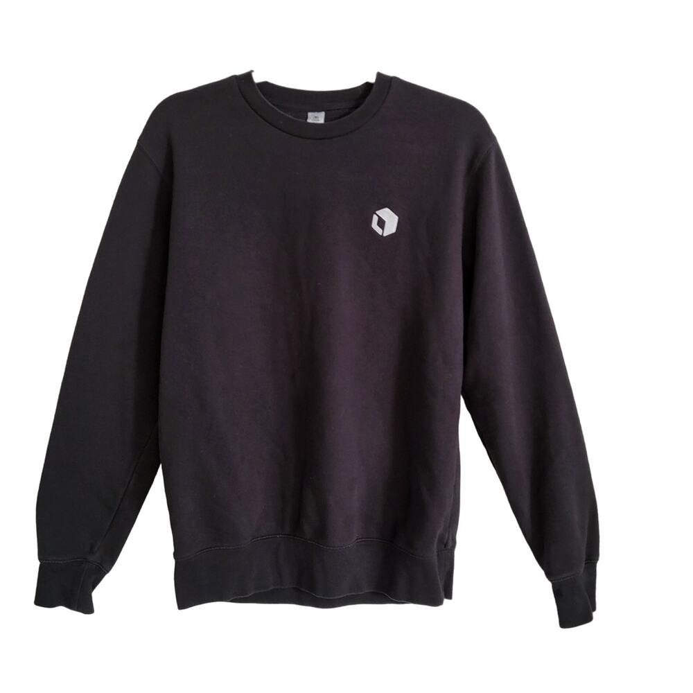 AS Colour Charcoal Grey Cotton Blend Long Sleeve Crewneck Sweater Men’s Size S